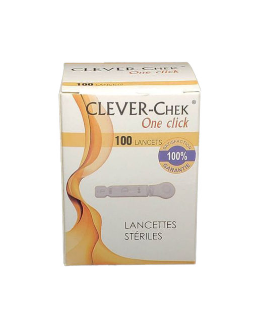 CLEVER-CHEK Blanc 100 Lancette