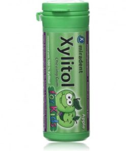 Miradent Xylitol chewing gum kids pomme