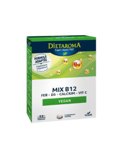 DIETAROMA MIX B12 Vegan Fer D3 Calcium+Vitamine C 60 Comprimés