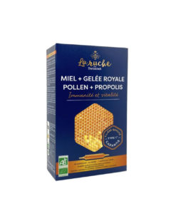 DIETAROMA LA RUCHE Miel + Gelee Royale + Pollen + Propolis 20 Ampoules
