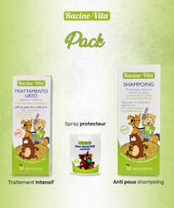 Racine vita Anti-poux shampoing +Traitement Intensif+ Spray protecteur pack