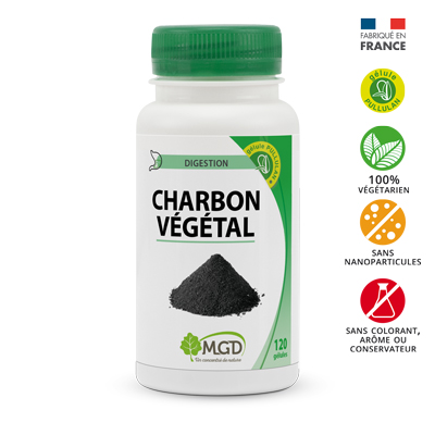 MGD Charbon Végétal 120 Gélules