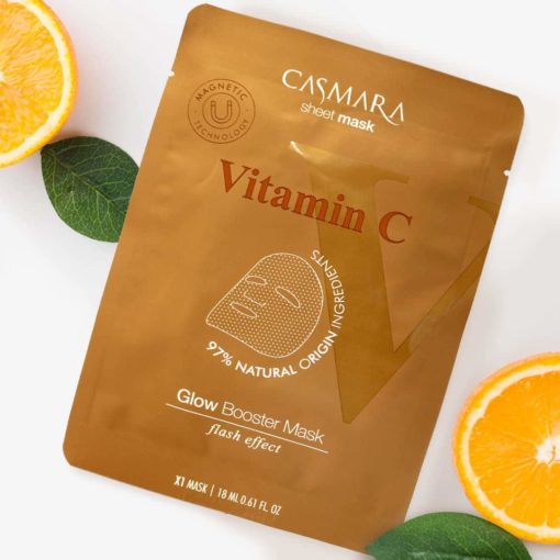 Casmara Masque En Feuille Glow Booster vitamine C 10 unités