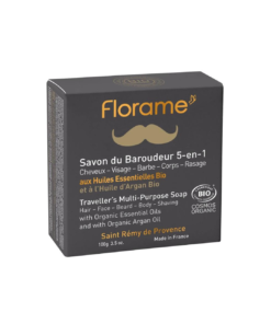 FLORAME Homme Savon du Baroudeur 5-en-1 Bio 100 g