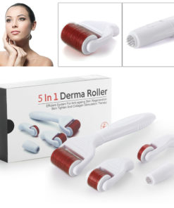 6 en1 Derma Skin derma Roller avec des aiguilles de titanium de 2.0+0.5+1.0+1.5mm avec stamp