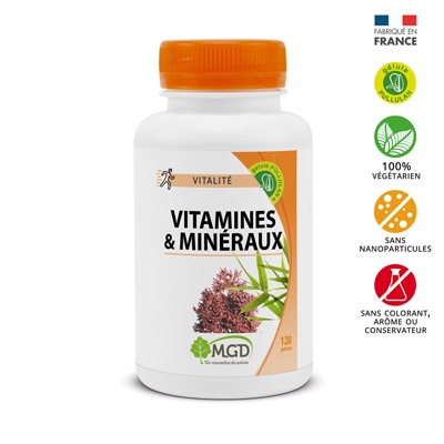 MGD Vitamines & Minéraux 120 gélules
