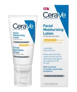 CeraVe crème hydratante visage SPF50 peaux normales à sèches 52ml