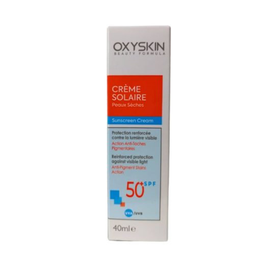 OXYSKIN CREME SOLAIRE PEAUX SECHES SPF 50+ 40 ML