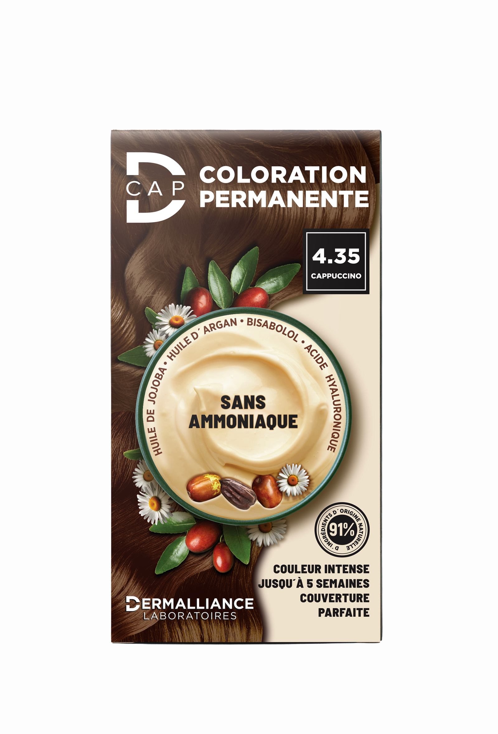 DCAP COLORATION PERMANENTE N°4.35 CAPPUCCINO