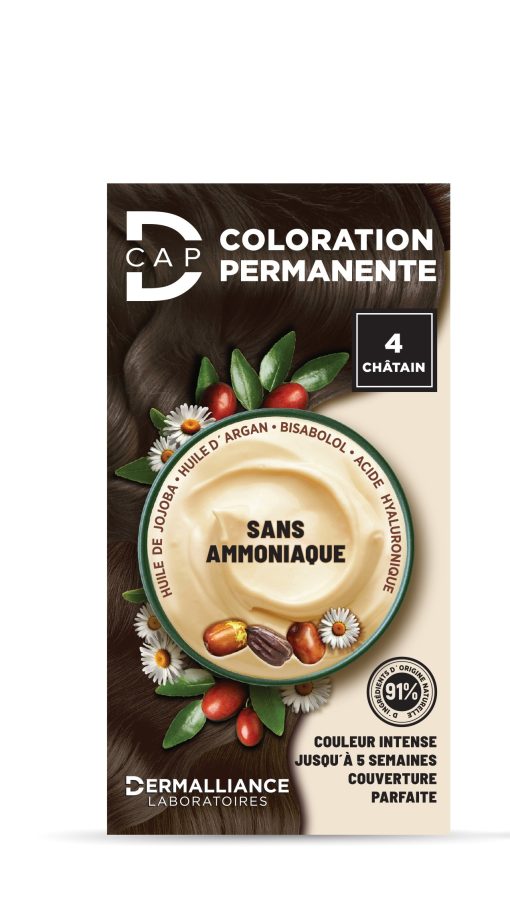 D-CAP COLORATION PERMANENTE N°4 CHATAIN