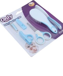 ONLY BABY Coffret manucure bébé avec ciseaux coupe-ongles brosse à cheveux et peigne