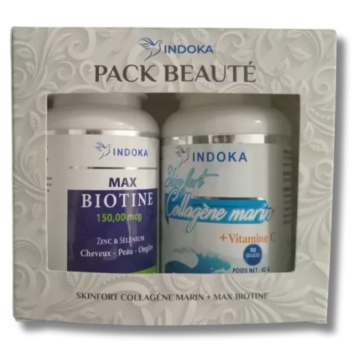 Indoka Pack Beauté Collagène Marin + Max Biotine