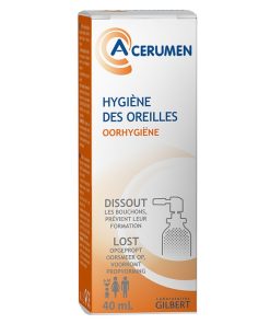 A-Cérumen Spray Formule colorée Hygiène des oreilles 40ml 40 ml