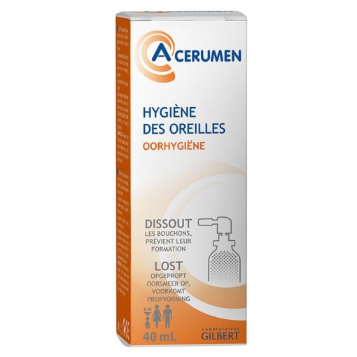 A-Cérumen Spray Formule colorée Hygiène des oreilles 40ml 40 ml