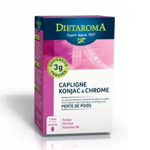 Dietaroma Capligne Konjac & Chrome 45 Gélules – Trouvez chez CITYMALL, La référence N1 de la parapharmacie en ligne au Maroc.