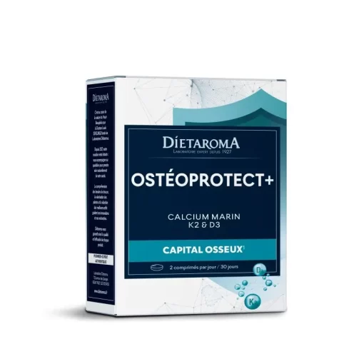 DIETAROMA OSTEOPROTECT calcium marin + K2&D3 boite 60 comprimés