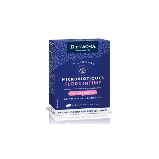 DIETAROMA Philaromal Microbiotiques Flore intime 20 gélules– Trouvez chez CITYMALL, La référence N1 de la parapharmacie en ligne au Maroc.