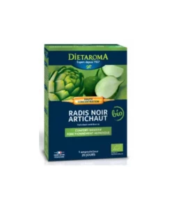 DIETAROMA RADIS NOIR ARTICHAUT BIO boite 20 amp