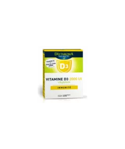 DIETAROMA VITAMINE D3 Végétale 2000UI boite 40 comprimés – Trouvez chez CITYMALL, La référence N1 de la parapharmacie en ligne au Maroc.