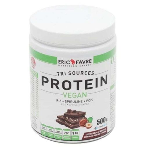 ERIC FAVRE PROTEINES VEGAN CHOC NOIS 500G SPORT