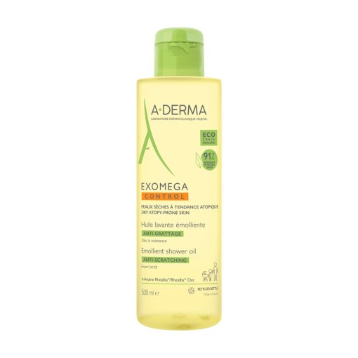 A-derma Exomega control huile lavante emolliente 500ml - Trouvez chez CITYMALL, La référence N1 de la parapharmacie en ligne au Maroc.