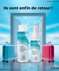 Gleamy Toner Micro-Peeling 100ml+Gleamy Serum Concentre Multi-revitalisant 50ml