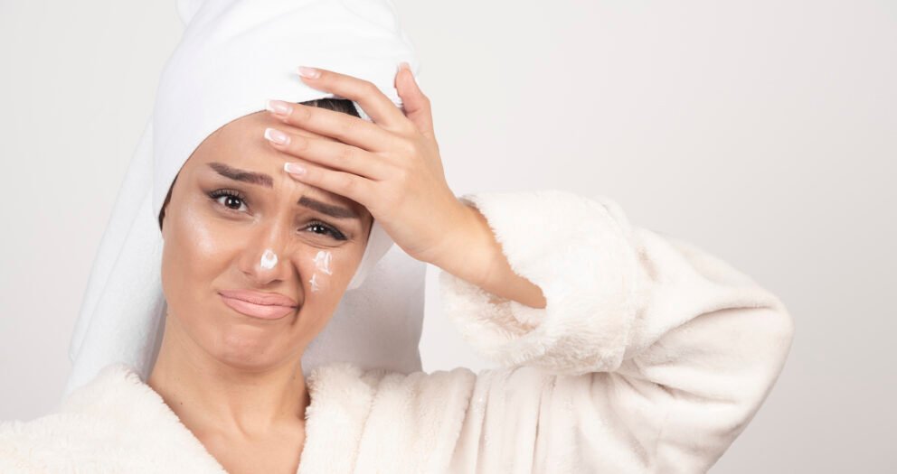 Peau qui pique après crème